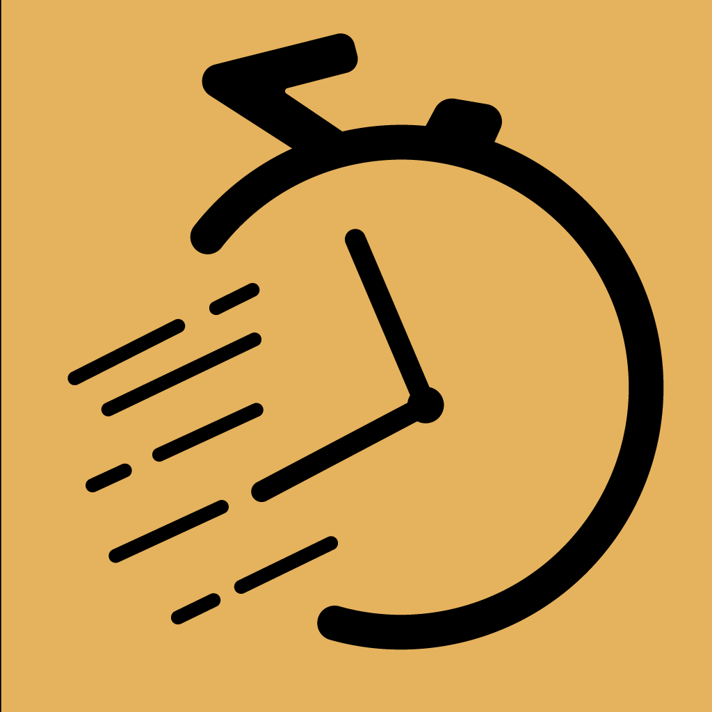 A stopwatch, the app icon for AGAIN!