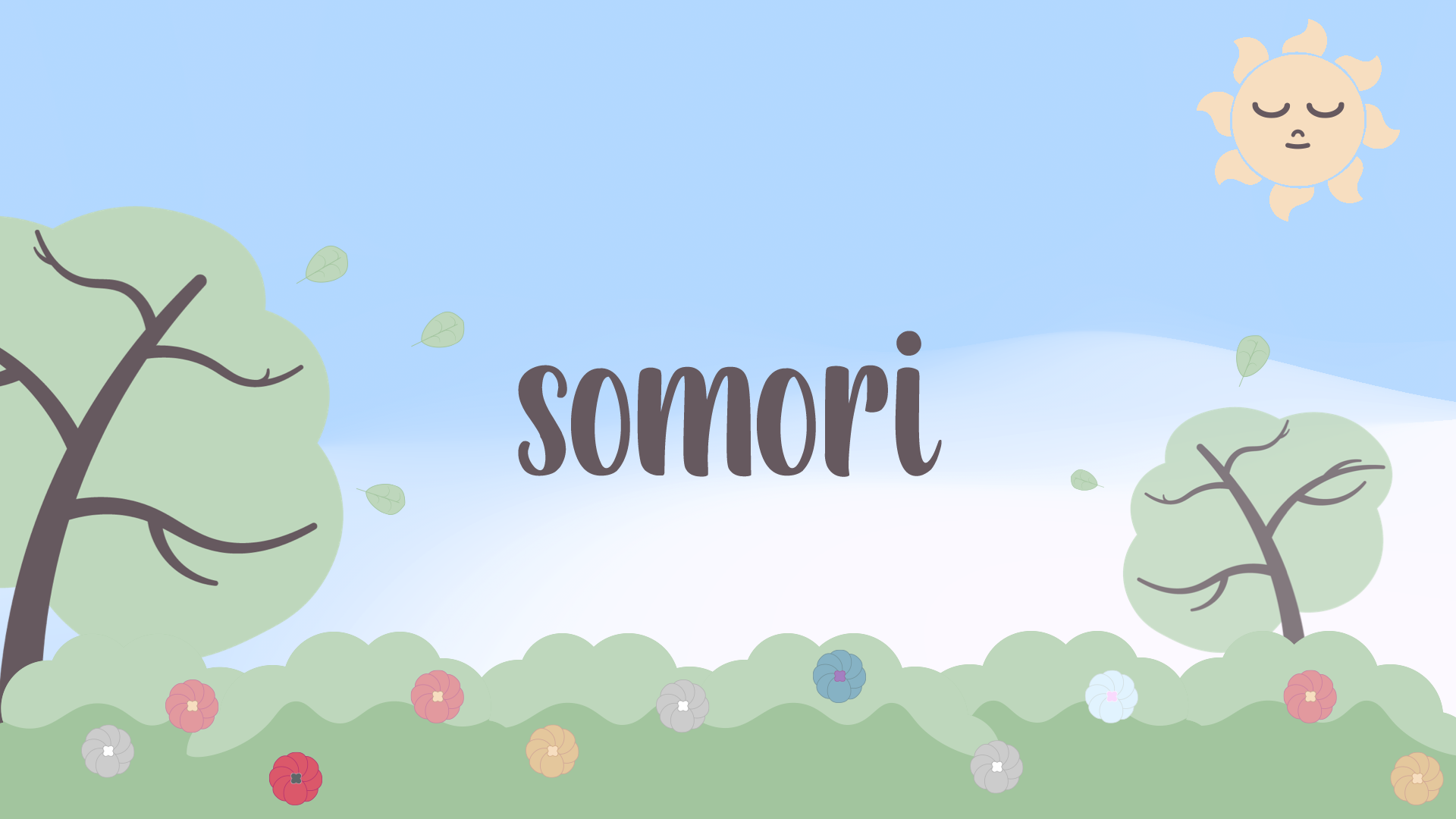 A decorative image of 'somori' a unique app deisnged to help hard workers take a break when needed.