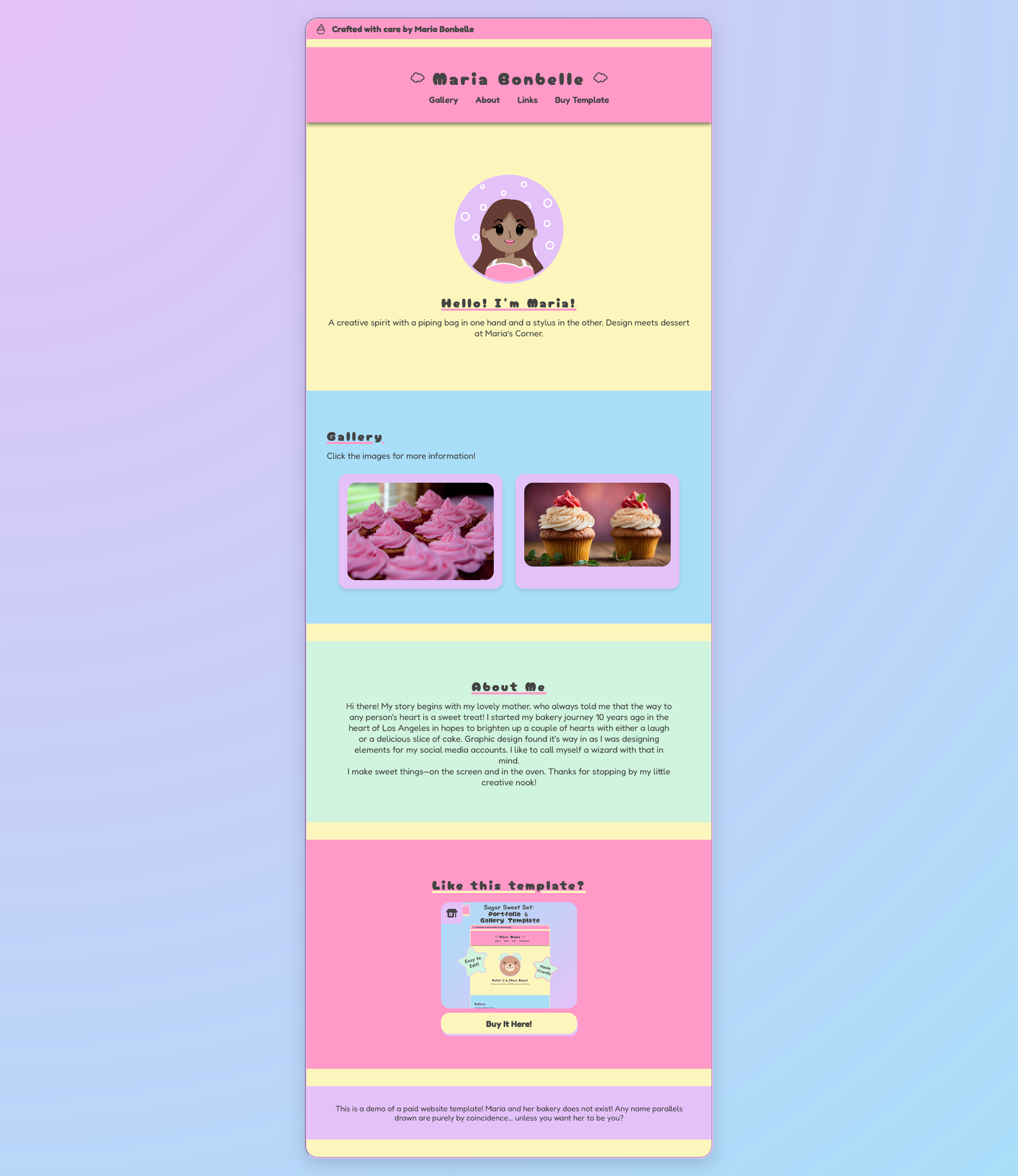 The Pastel Portfolio Template