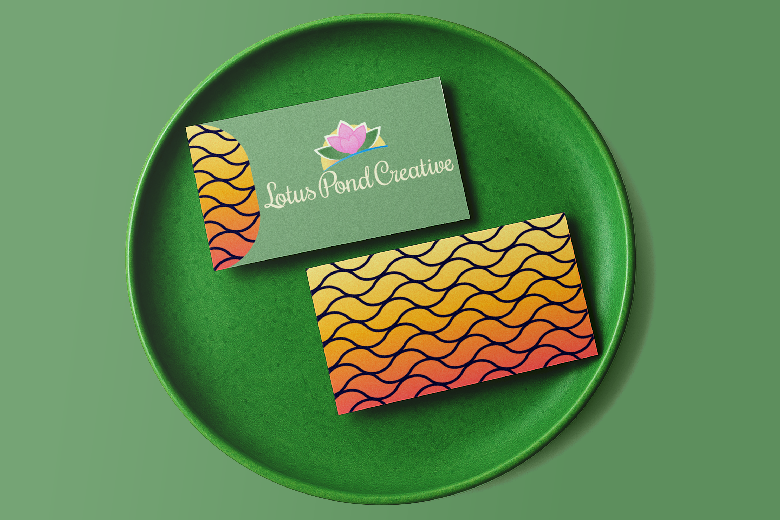 Lotus Pond Creative style business cards!